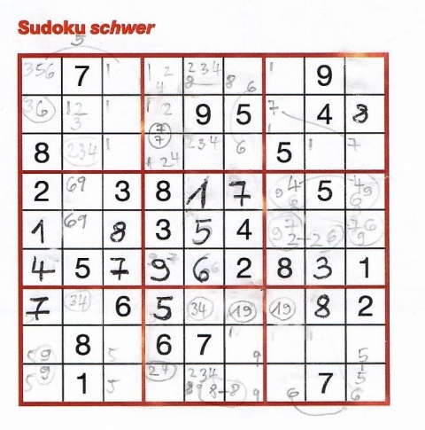 Sudoku - manell gescheitert